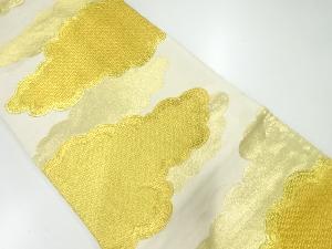 アンティーク　雲模様織出し袋帯（材料）
